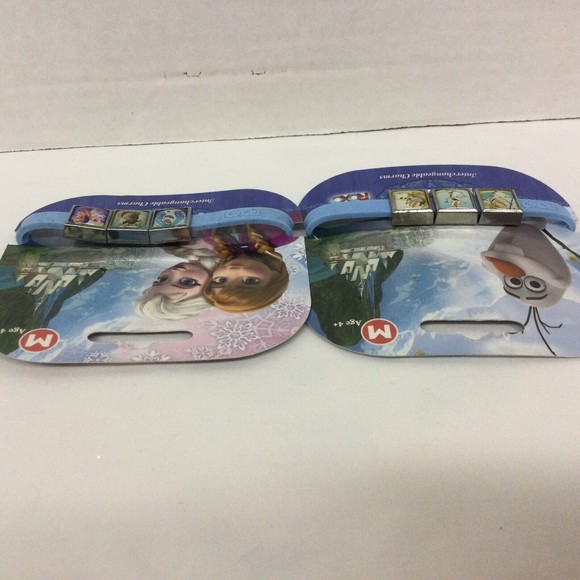 Disney Frozen Interchangeable Bracelet Charms Roxo Medium 2-Pk Olaf. Elsa Anna - Picture 8 of 8